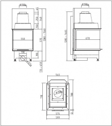 Топка Hark Radiante 550/30 LH