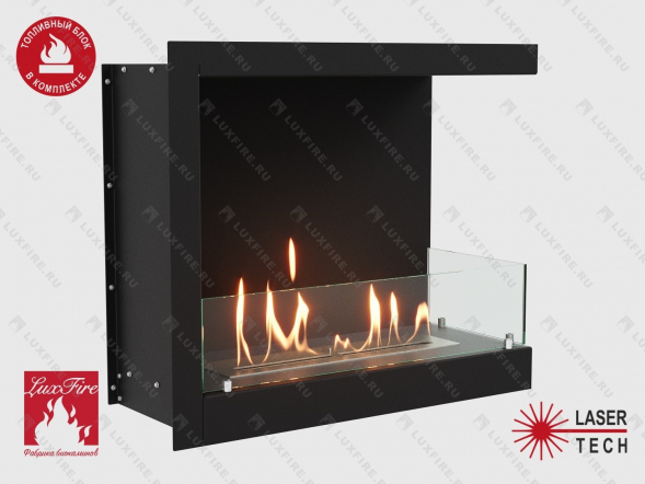 Встроенный биокамин Lux Fire Угловой 755 М (правый угол)