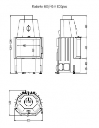 Топка Hark Radiante 600/45 K ECOplus