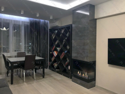 Встроенный биокамин Lux Fire Угловой 1155 М (левый угол)