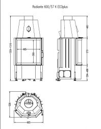 Топка Hark Radiante 600/57 K RUA