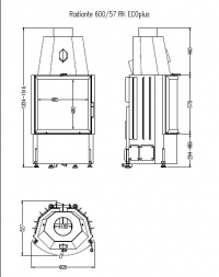 Топка Hark Radiante 600/57 RK RUA