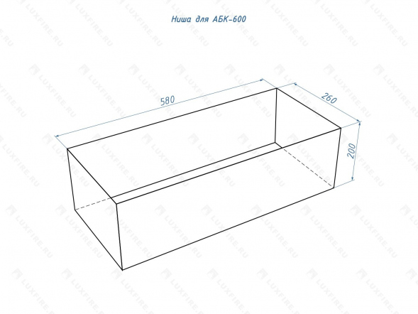 Автоматический биокамин Lux Fire Smart Flame 600 RC INOX