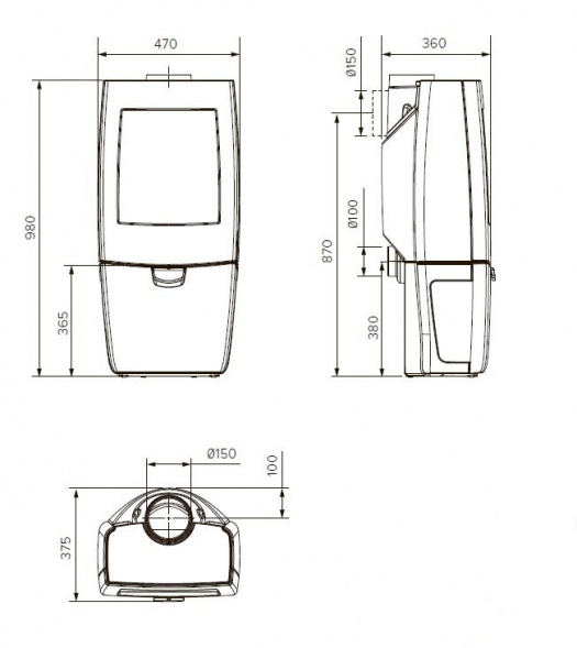 Печь Dovre Sense 200