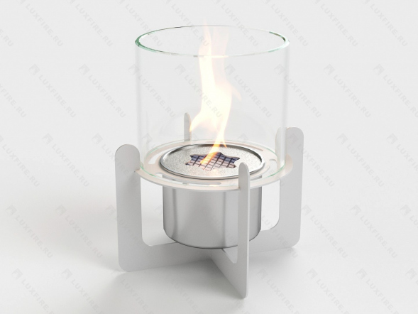 Настольный биокамин Lux Fire &amp;quot;Омега&amp;quot; (белый)