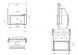 Каминная топка двойная 80x51 C G Echa Tech