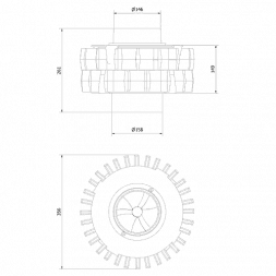 Комплект чугунных теплоаккумулирующих дисков d-150мм (2 шт.)