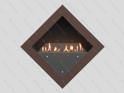 Настенный биокамин Lux Fire &amp;quot;Диамант 3&amp;quot; XS