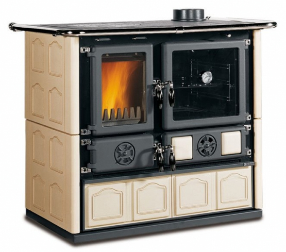 Печь-камин  Rosa Maiolica