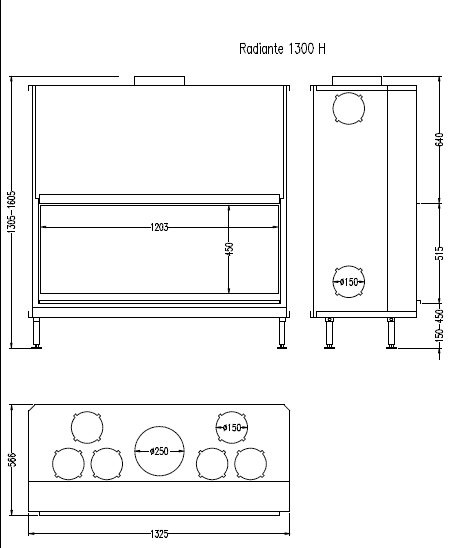 Топка Hark Radiante 1300 H ECOplus
